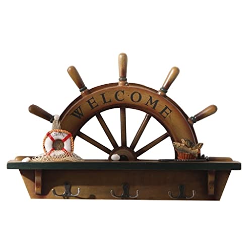 Wandhaken Wandmontierter Mantel Rack Kreative Retro Form Keychain Wohnzimmer Veranda Wandhaken Hanging Hüte Roben Mäntel Tuchestau Garderobenhaken(A) von MAWERDCXG