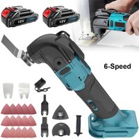 Garten-Multifunktionswerkzeug, schnurloses, bürstenloses, oszillierendes Multiwerkzeug mit 6 Geschwindigkeiten Schabersäge, zum Schneiden, Schleifen, von MAWIRON