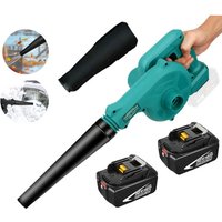 Staubsauger Gebläsebatterie, elektrischer Gebäudestaubsauger 130 Meilen pro Stunde, 2-in-1, mit 2 5,5-Ampere Batterien (ohne Ladegerät), kompatibel von MAWIRON