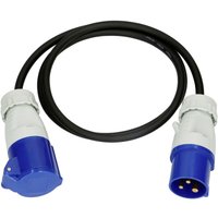 Max Hauri 163894 Strom Verlängerungskabel Blau, Schwarz 1.5 m H07RN-F 3G 1,5 mm² Ölbeständig, uv-b von MAX HAURI AG
