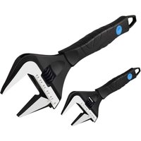 Maxpower 2 Stücke Rollgabelschlüssel Set 150mm/250mm Maximale Öffnung 36mm/52mm Rollgabelschlüssel Groß Adjustable Wrench Set von MAX POWER