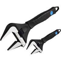 MAXPOWER 2 Stücke Rollgabelschlüssel Set 150mm/250mm Maximale Öffnung 36mm/52mm Rollgabelschlüssel Groß Adjustable Wrench Set von MAX POWER