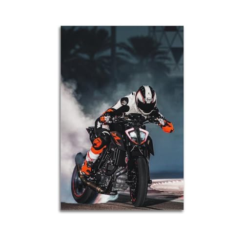 Sport-Motorrad-Poster, KTM 1290, dekoratives Gemälde, Leinwand, Wandposter und Kunstdruck, modernes Familienschlafzimmer, Dekoration, Poster, 40 x 60 cm von MAXAL