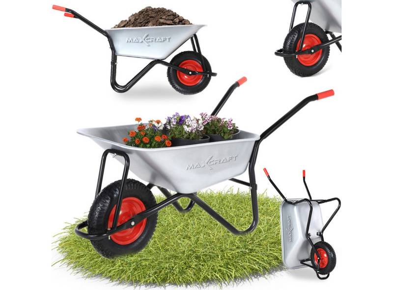 MAXCRAFT Schubkarre Bauschubkarre Luftbereifung 250 kg 100 L in Schwarz MAXCRAFT Schubkarre Bauschubkarre Luftbereifung 250 kg 100 L in Schwarz von MAXCRAFT