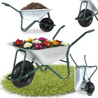 Maxcraft - Schubkarre / Bauschubkarre Luftbereifung 250 kg 100 l - Grün von MAXCRAFT