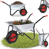 Maxcraft - Schubkarre / Bauschubkarre Luftbereifung 250 kg 100 l - Schwarz von MAXCRAFT