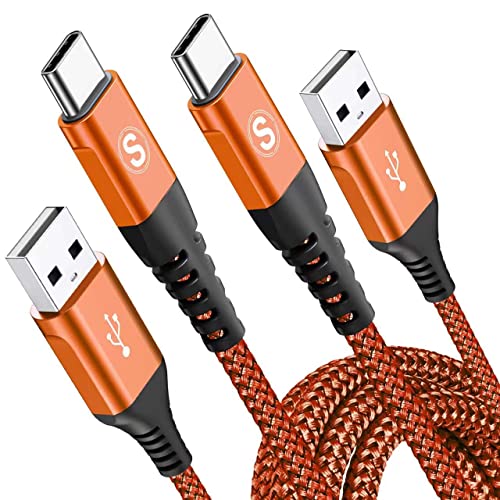 [2Stück 2m] USB C Kabel 3.1A Schnellladung Ladekabel Type C Kabel für iPhone 15 Plus Pro Max,Sam sung Flip/Fold 3/4/5 S24 S23 S22 S21 S20 S10 S9 S8 A14/13/12 A34/A33 A54/53/52s/51/50 A21s/23,Pixel 8/7 von MAXGROUP
