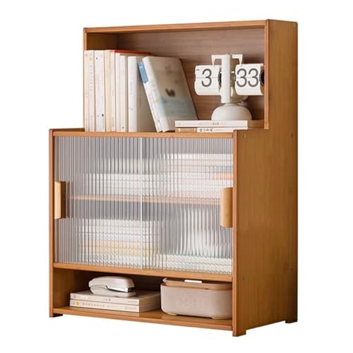 MAXHID Desktop-Organizer-Regal, 5-stufiges Schreibtisch-Bücherregal Aus Bambus, Aufbewahrungsregal Für Die Arbeitsplatte Für Wohnheim Oder Büro von MAXHID