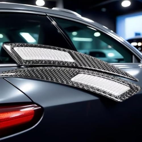 MAXIAOMA 2 Stück Auto Radkotflügel Kotflügel für Volkswagen Sharan II (2010-), Kotflügel Kohlefasermaterial Schutzleisten Radlauf Verbreiterung Kotflügel Radlauf Zierstreifen,White von MAXIAOMA
