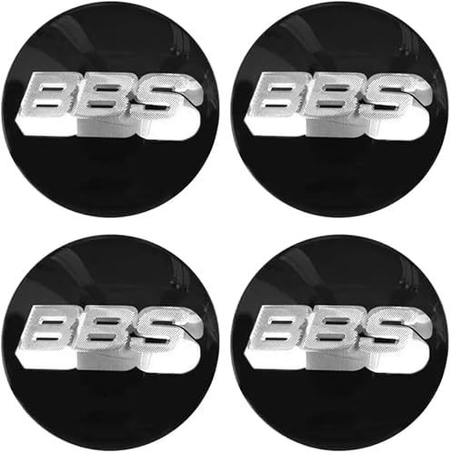 MAXIAOMA 4 Stück Radnabenkappen für BBS 56MM 60MM 65MM 70MM 80MM, Auto Nabendeckel Aufkleber Radnabenabdeckung-Logo Zentrum von-Rad Label Aufkleber,60mm-B von MAXIAOMA