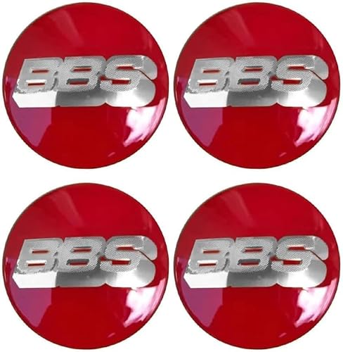 MAXIAOMA 4 Stück Radnabenkappen für BBS 56MM 60MM 65MM 70MM 80MM, Auto Nabendeckel Aufkleber Radnabenabdeckung-Logo Zentrum von-Rad Label Aufkleber,60mm-F von MAXIAOMA