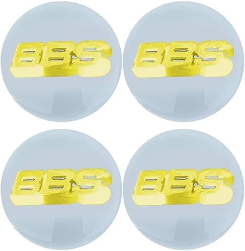 MAXIAOMA 4 Stück Radnabenkappen für BBS 56MM 60MM 65MM 70MM 80MM, Auto Nabendeckel Aufkleber Radnabenabdeckung-Logo Zentrum von-Rad Label Aufkleber,70mm-A von MAXIAOMA