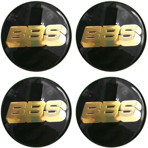 MAXIAOMA 4 Stück Radnabenkappen für BBS 56MM 60MM 65MM 70MM 80MM, Auto Nabendeckel Aufkleber Radnabenabdeckung-Logo Zentrum von-Rad Label Aufkleber,80mm-B von MAXIAOMA