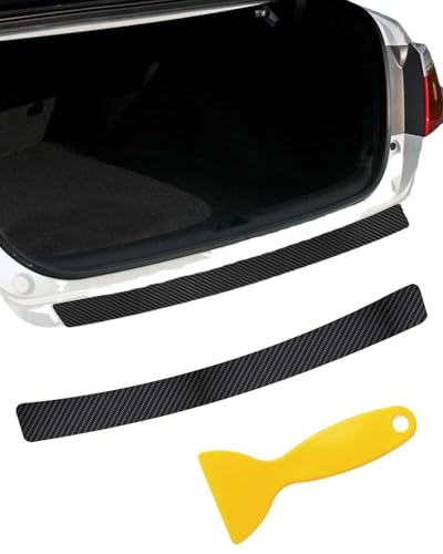 MAXIAOMA Ladekantenschutz für VW Golf 7 2012-2021, Schwellerschutz für den Kofferraum Selbstklebender Kohlefaser Aufkleber optimaler Schutz für die Stoßstange,104cm von MAXIAOMA