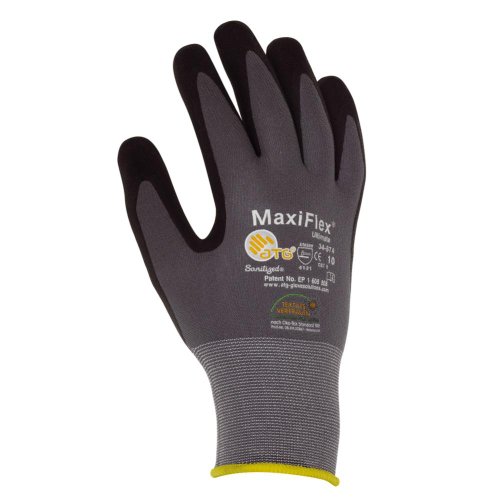 MAXIFLEX ULTIMATE Nylon-Strickarbeitshandschuhe 12 PAAR, 10 von POWERHAUS24