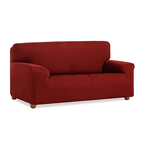 MAXIFUNDAS Elastischer Sofabezug Vega 2-Sitzer Rot von MAXIFUNDAS FUNDAS DE SOFA & CHAISE LONGUE