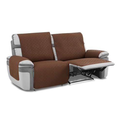 Maxifundes Sofabezug, gepolstert, 3-Sitzer, Slam, Braun, flüssigkeitsabweisend, mit Rutschfester Rückseite. von MAXIFUNDAS FUNDAS DE SOFA & CHAISE LONGUE