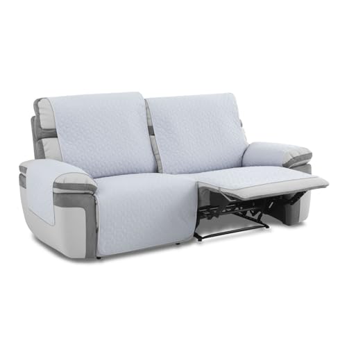 MAXIFUNDAS FUNDAS DE SOFA & CHAISE LONGUE Maxifundes Sofabezug, gepolstert, 3-Sitzer, Slam, Hellgrau, flüssigkeitsabweisend, mit Rutschfester Rückseite. von MAXIFUNDAS FUNDAS DE SOFA & CHAISE LONGUE