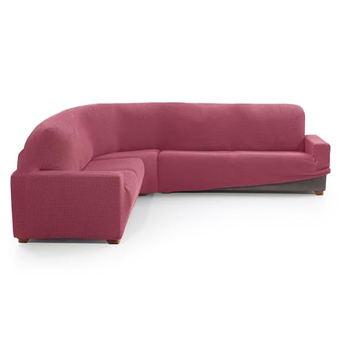 MAXIFUNDAS FUNDAS DE SOFA & CHAISE LONGUE. Sofaüberwurf für Ecksofa, Relive, Farbe: Hellfuchsia, sehr elastisch, für Ecksofas. von MAXIFUNDAS FUNDAS DE SOFA & CHAISE LONGUE