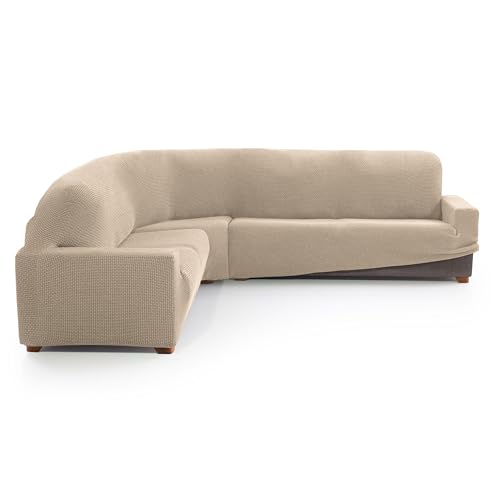 MAXIFUNDAS FUNDAS DE SOFA & CHAISE LONGUE. Sofaüberwurf für Ecksofa, Relive, sehr elastisch, für Ecksofas. von MAXIFUNDAS FUNDAS DE SOFA & CHAISE LONGUE