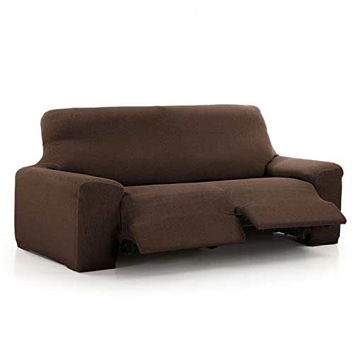 MAXIFUNDAS Sofabezug Relax 3 Sitzer 2 Füße Vega Braun von MAXIFUNDAS FUNDAS DE SOFA & CHAISE LONGUE
