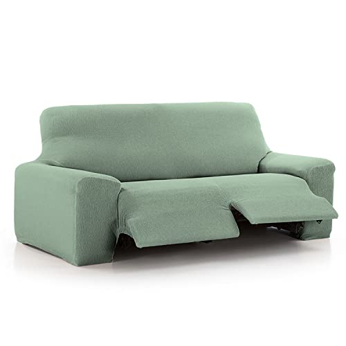 Maxifundas Relax-Sofabezug, 3-Sitzer, mit 2 Füßen, Vega, Minzgrün, verstellbar, einfach anzubringen und zu waschen von MAXIFUNDAS FUNDAS DE SOFA & CHAISE LONGUE