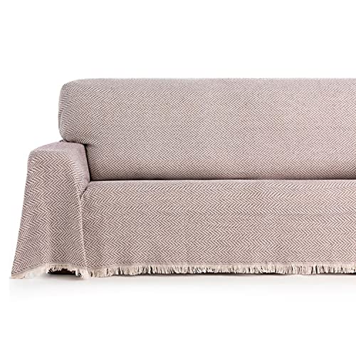 Maxifundes | Überwurf für Sofa oder Bett, 230 x 260 cm, geeignet für Sofa oder Bett, braun – Mehrzweck-Tagesdecke, extra weich und bequem – Decke für Sofa oder Bett, Modell Zen von MAXIFUNDAS FUNDAS DE SOFA & CHAISE LONGUE