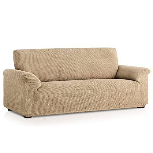 Maxi-Sofabezug Belfast 2-Sitzer, Leinen, anpassbar, verschiedene Formen und Stile, sieht aus wie ein gepolstertes Sofa von MAXIFUNDAS FUNDAS DE SOFA & CHAISE LONGUE