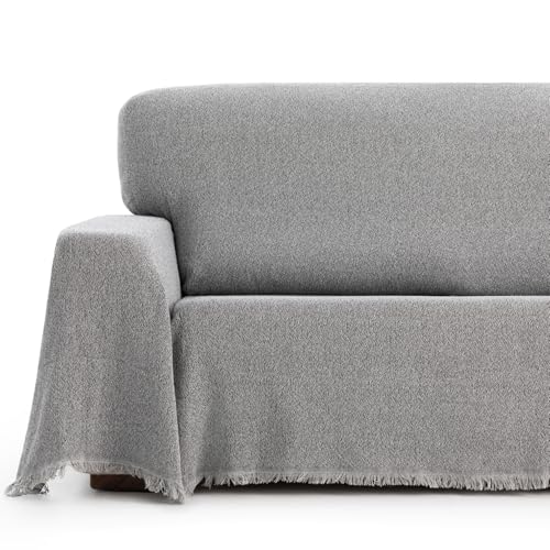 Maxifundas Tagesdecke für Sofa und Bett | Grau | 180 x 260 cm | Modell Mags | Mehrzweckdecke, dekorativ, pflegeleicht von MAXIFUNDAS FUNDAS DE SOFA & CHAISE LONGUE