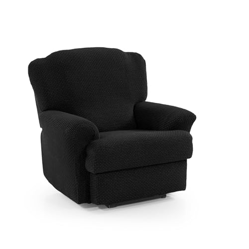 Maxifundas | Relax-Sesselbezug mit Relive (Relax-Sessel) | schwarz | hohe Elastizität und weiche Haptik | hergestellt in Spanien. von MAXIFUNDAS FUNDAS DE SOFA & CHAISE LONGUE