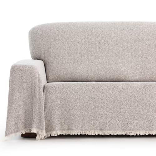 Maxifundas | Überwurf für Sofa und Bett | Braun | 230 x 260 cm | Modell Mags | Mehrzweckdecke, dekorativ, pflegeleicht von MAXIFUNDAS FUNDAS DE SOFA & CHAISE LONGUE