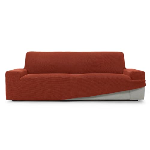 Maxifundas Sofabezug, verstellbar, Relief, Farbe: Caldera | Größe 2-Sitzer, hohe Elastizität und weiche Haptik, ideal zum Schutz und zur Erneuerung Ihres Sofas von MAXIFUNDAS FUNDAS DE SOFA & CHAISE LONGUE