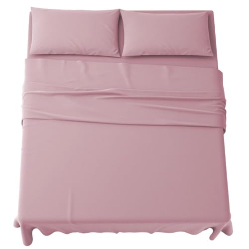 MAXIME MAISON - Bettlaken Set Mikrofaser (3 Teilige) 1 Spannbettlaken 130x200cm, 1 Bettlaken 180x285cm und 1 Kissenbezüge 52x82cm von MAXIME MAISON