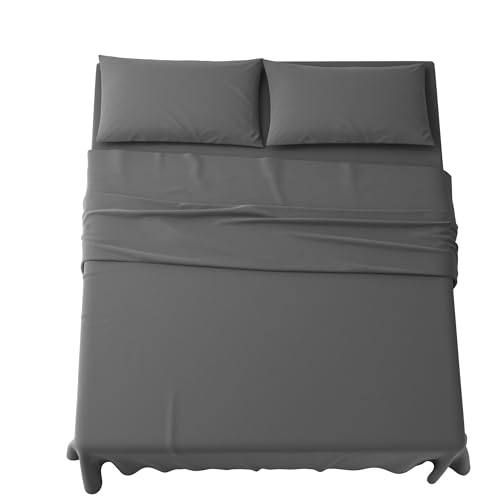 MAXIME MAISON - Bettlaken Set Mikrofaser (4 Teilige) 1 Spannbettlaken 180x200cm, 1 Bettlaken 240x285cm und 2 Kissenbezüge 52x82cm von MAXIME MAISON