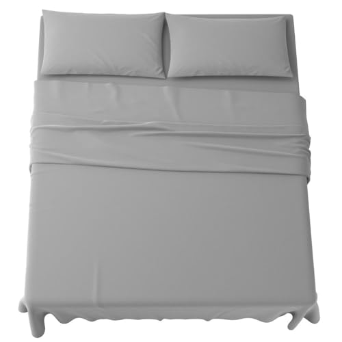 MAXIME MAISON - Bettlaken Set Mikrofaser (4 Teilige) 1 Spannbettlaken 180x200cm, 1 Bettlaken 240x285cm und 2 Kissenbezüge 52x82cm von MAXIME MAISON