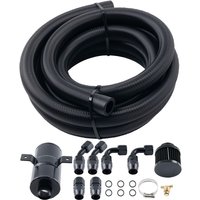 750ml /0.75 L Aluminium Oil Catch Tank mit Luftfilter + AN10 Kraftstoffschlauch 750ml /0.75 L Aluminium Oil Catch Tank mit Luftfilter + AN10 Kraftstoffschlauch von MAXPEEDINGRODS