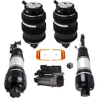 2x Vorne Federbein + 2x Hinten Luftbalg + Kompressor for Mercedes C219 e W211 von MAXPEEDINGRODS