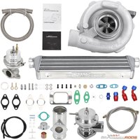 Maxpeedingrods - T3 T4 T04E Universal Turbo Kit 1.5L-3.0L Motor mit Wastegate Ladeluftkühler bov von MAXPEEDINGRODS
