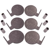 Q235 Steel Target Dueling Tree DIY Kit (6 Pcs) 6"X 3/8" Paddles Pivot Tubes von MAXPEEDINGRODS