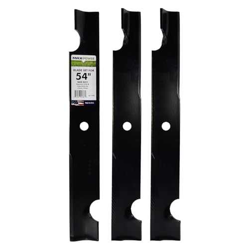 MAXPOWER 561149B Bad Boy Rasenmähermesser ersetzt OEM # 038-0005-00, schwarz von MAXPOWER