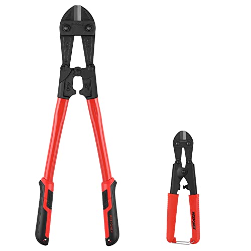 MAXPOWER 450mm/200mm Bolzenschneider Set Maximale Schnittleistung 6mm/3mm Bolzenschneider für Metal von MAXPOWER