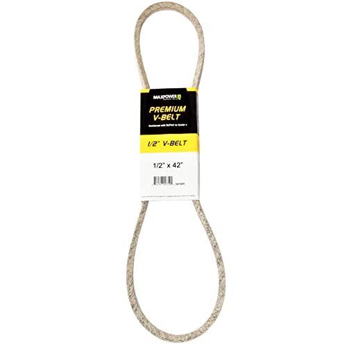 MAXPOWER Keilriemen 347485, Kevlar verstärkt, 1/2" x 42" - 4L420 - Aussenlänge L(a) 1070 mm, Beige von MAXPOWER