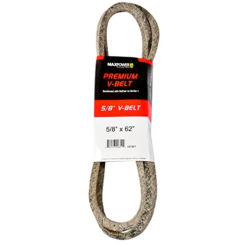 MaxPower Keilriemen 347607, kevlar verstärkt, 5/8" x 62" - 5L620 - Aussenlänge L(a) 1570 mm. von MAXPOWER