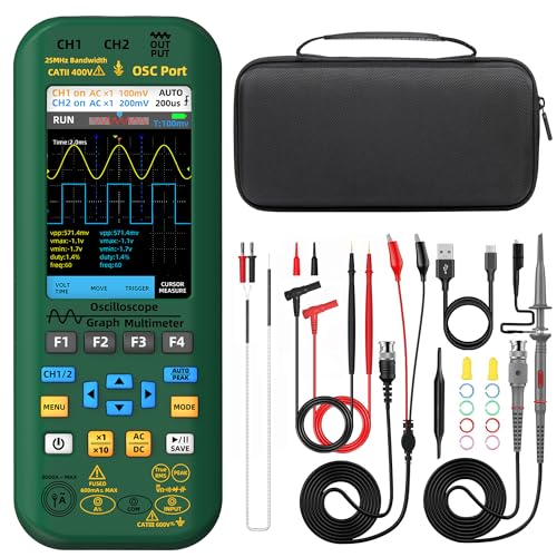 BSIDE 2 Kanal Oszilloskop Multimeter 50MHz Bandbreite Digitales Oszilloskop 3.98'' TFT Handheld Oszilloskop Multimeter Signal Generator Flexible Stromzange 4 in 1 Tester BSIDE 2 Kanal Oszilloskop Multimeter 50MHz Bandbreite Digitales Oszilloskop 3.98'' TFT Handheld Oszilloskop Multimeter Signal Generator Flexible Stromzange 4 in 1 Tester von MAXRIENY