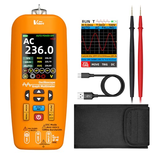 MAXRIENY Digitale Oszilloskop Multimeter 10Mhz Bandbreite Tragbare Oszilloskop 48MSa/s 6000 Count Multimeter True RMS Messung Strom Spannung Kontinuität Widerstand Diode NCV Kapazität Datenübertragung MAXRIENY Digitale Oszilloskop Multimeter 10Mhz Bandbreite Tragbare Oszilloskop 48MSa/s 6000 Count Multimeter True RMS Messung Strom Spannung Kontinuität Widerstand Diode NCV Kapazität Datenübertragung von MAXRIENY