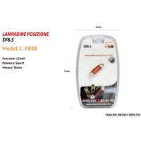 Maxtech - Trade Shop - positionslampen SV8.5 12V / 36MM 5W ultrahelle lampen L-P080R - von MAXTECH