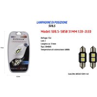 Maxtech - Trade Shop SV8.5-5050 12V 2LED 31MM positionslampen ultrahelle lampen - Maxtech - Trade Shop SV8.5-5050 12V 2LED 31MM positionslampen ultrahelle lampen - von MAXTECH