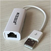 Maxtech - Trade Shop - USB2.0 lan RJ45 adapter für ethernet kabel pc internetanschluss USB-LAN01 - von MAXTECH