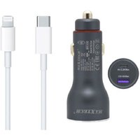 Maxtech - Trade Shop - autoladegerät kit usb/typ-c superchange lightning usb-c kabel 1 m MA-IP04 - von MAXTECH