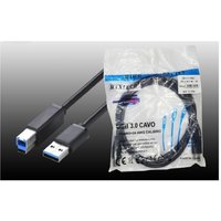 Trade Shop - usb 3.0 Typ a Stecker auf usb 3.0 Typ b Stecker Druckerkabel 1,5 m Maxtech CA-3BM1.5M - von MAXTECH